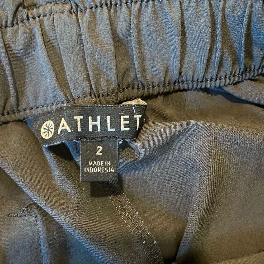 Athleta skyline paperbag olive green pant size 2 - Picture 5 of 11